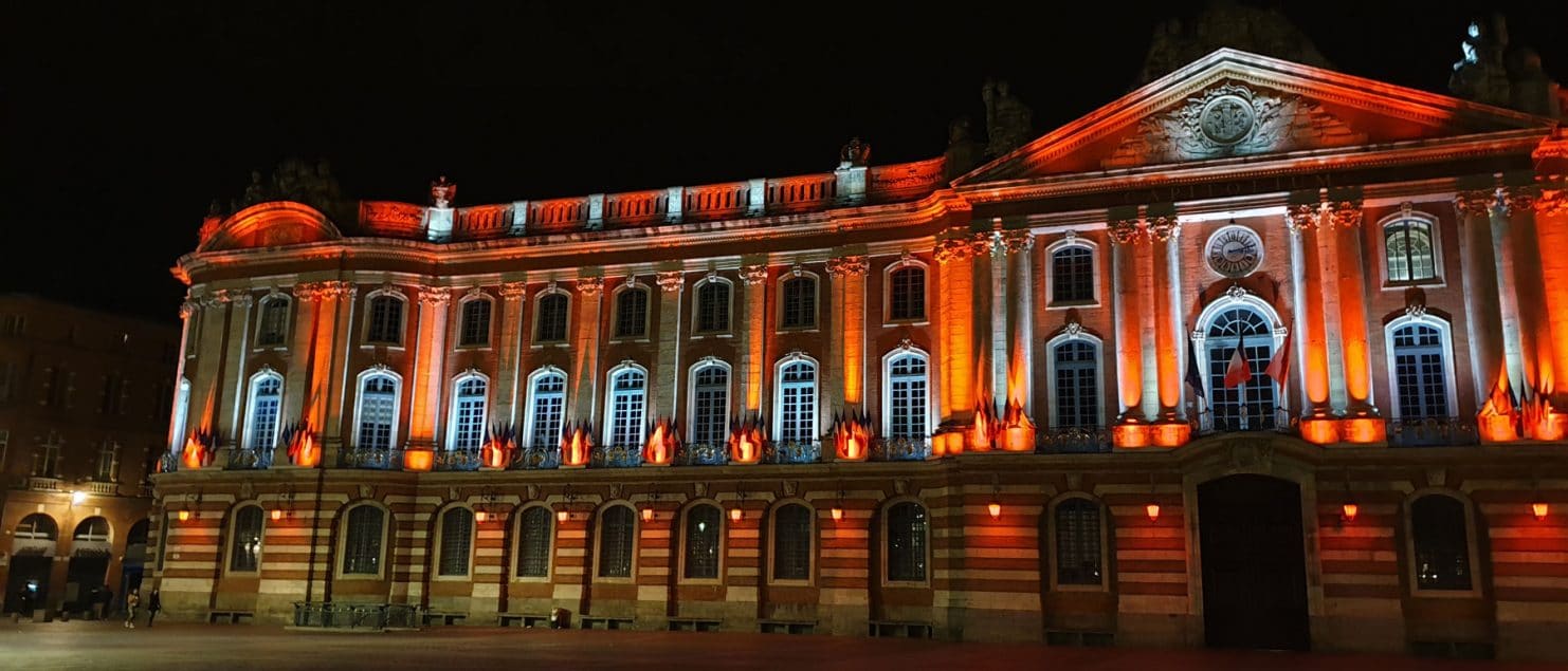 projet de conception lumière du capitole à Toulouse